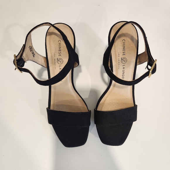 Chinese Laundry Black High Heel Sandals Size 8M - Picture 9 of 9